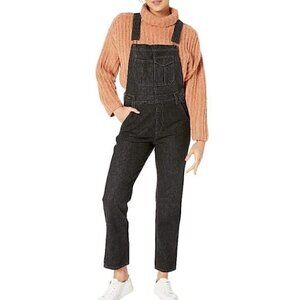 AG Adriano Goldschmied Leah Women's Black Denim Overalls Size S